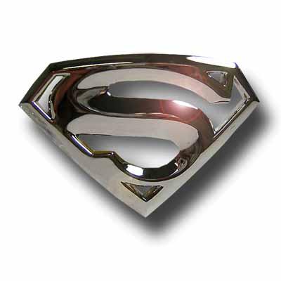 Superman Returns Symbol Crome Die Cut Belt Buckle