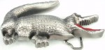  alligator cutout med alligator silver belt buckle