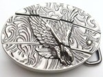  flying eagle silver with knife belt buckle western beltbuckle style