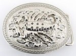  scorpion silver tone oval belt buckle western beltbuckle style