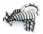  scorpion cut out gray belt buckle western beltbuckle style