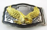  flying gold eagle in small square belt buckle western beltbuckle style 1 inch belt slot