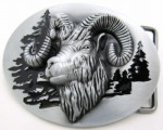  goat oval belt buckle