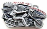  wild as the wind rider on bick small oval belt buckle