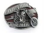  live to ride  ride to live biker skeleton belt buckle wholesale belt buckle