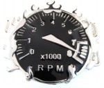  rpm meter cut out black belt buckle