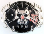  rpm meter with skull belt buckle