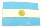  argentina flag belt buckle