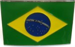  brazil flag square belt buckle