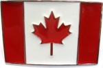  canada flag square belt buckle