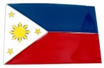  philippines  flag belt buckle