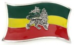  ethiopia waving flag belt buckle