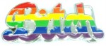  gay pride bithc cut out belt buckle