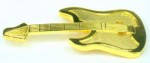  guitar cutout gold belt buckle