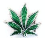  marijuana cut out green belt buckle western beltbuckle style