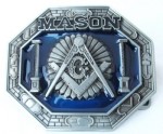  masons symbol in octagon belt buckle