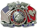  us marine these colors do not run belt buckle