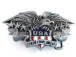  eagle with stars usa death from above belt buckle