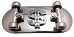  skate board with dollar sign belt buckle