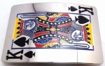  deck card king of spades belt buckle