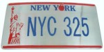  new york license plate belt buckle