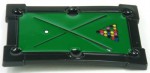  pool table cutout green and black belt buckle