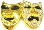  masks with stones cut out big gold belt buckle