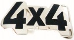  words 4x4 cutout black belt buckle