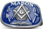  mason blue and gray square belt buckle