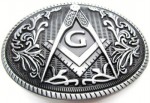  mason gray oval belt buckle