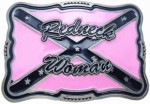  redneck woman confederate flag pink belt buckle