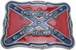  redneck woman confederate flag red belt buckle