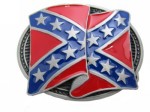  rebel waving flag oval belt buckle