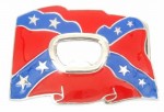  rebel waving flag bottle opener big belt buckle