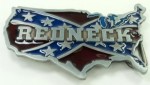  confederate flag with red neck belt buckle