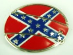  confederate flag knife belt buckle