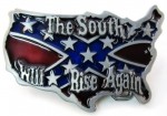  rebel belt buckle confederate usa map cut out the south will rise again