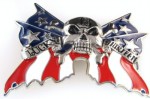  skull with american flag wings lucky 13