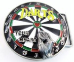  dart your heart board belt buckle