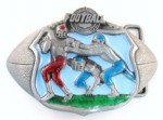  football players oval belt buckle