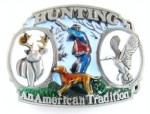  hunting an american tradition belt buckle