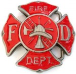  fire department fd belt buckle