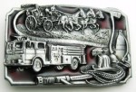  fire engine cutout belt buckle