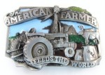  the american farmer feeds the world belt buckle