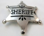  sheriff star cut out belt buckle