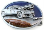  tow truck belt buckle oval