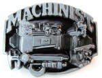  machinist belt buckle oval