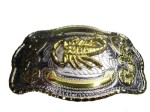  western beltbuckle scorpion two tone western style wholesale belt buckle