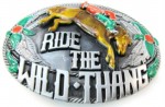  wild horse riding beltbuckle western ride the wild thang