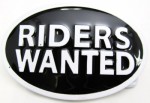  riders wanted oval belt buckle